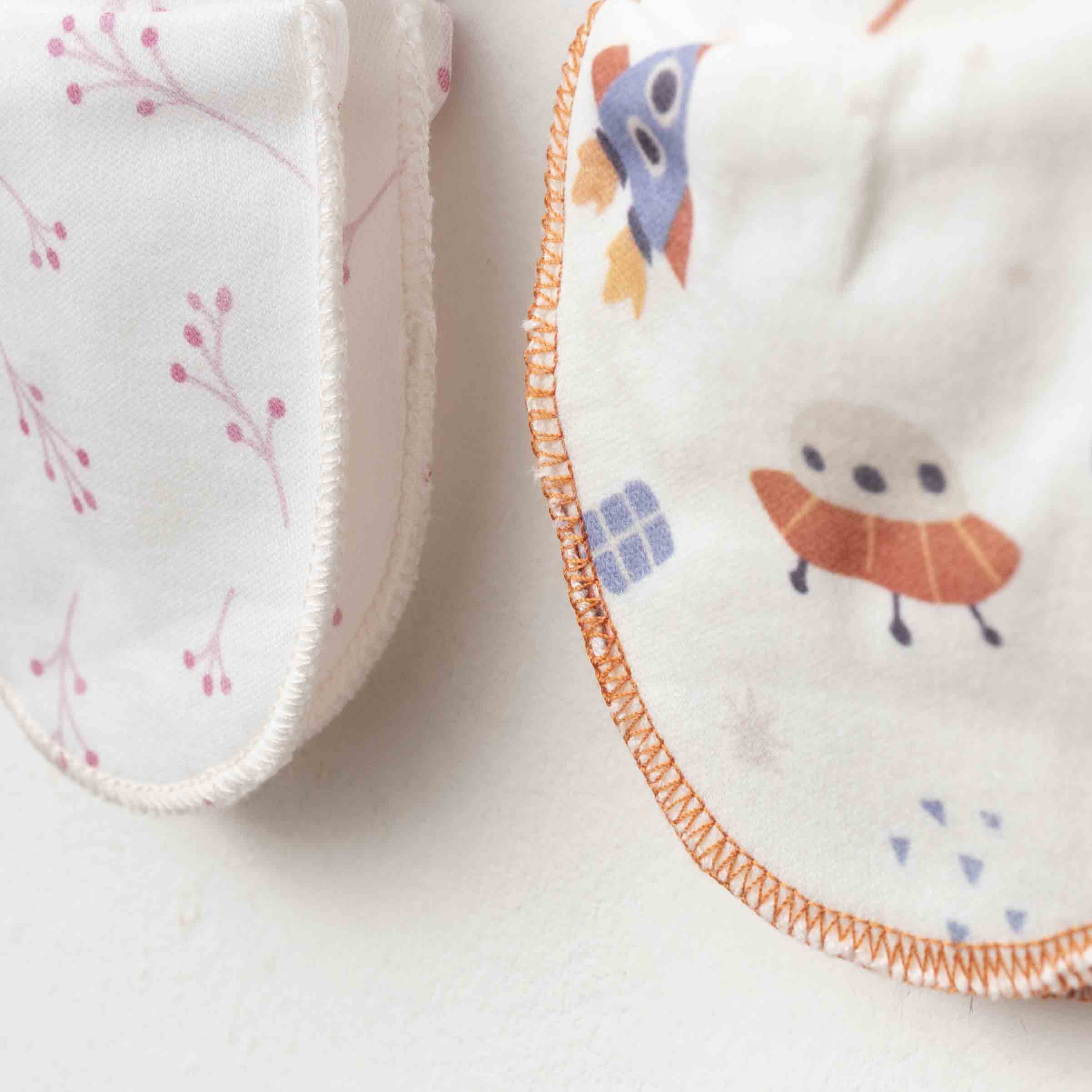 Organic 5 Pieces Baby Mittens